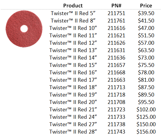 Twister Pads - Red