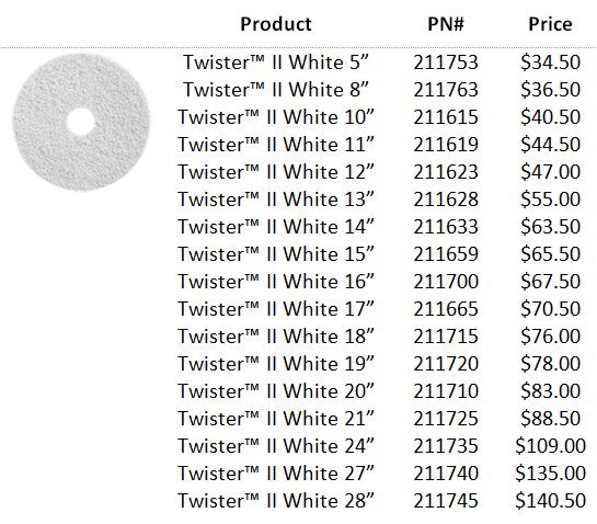 Twister pads - White