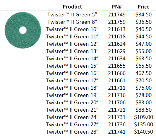 Twister Pads - Green